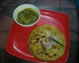 A picture of step 14 of Palak paneer.