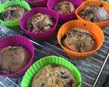 Φωτογραφία βήματος 8 της συνταγής Blueberry-raspberry dark chocolate muffins