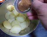 A picture of step 2 of Kachalu (Spicy and Tangy Potatoes).