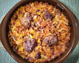 Foto del paso 7 de la receta: Arroz al horno con pelota y caldo de cocido