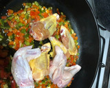 Foto del paso 4 de la receta: Arroz con pollo y gambas al aroma de tomillo