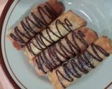 Foto langkah ke 6 dari resep 219. Lumpia pisang coklat.