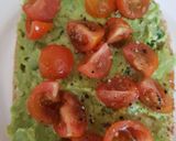 A picture of step 3 of My Italian Inspired Avocado Toast. 😘.