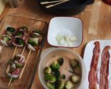 A picture of step 5 of Brussels Sprouts Kabobs.