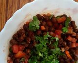 A picture of step 8 of Black chana chaat.