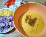 A picture of step 1 of Chatpatay Pakoray.