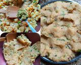 A picture of step 3 of Potato Stuffed Chilli Pakoda.