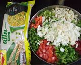 A picture of step 1 of Chessy Tadaka Vegetable Noodles.