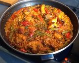 Foto del paso 5 de la receta: Paella de arroz integral, conejo y verduras