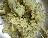 A picture of step 1 of Sweet potato Puri.