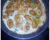 A picture of step 9 of Plantain fritata.