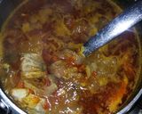 A picture of step 2 of Okro soup.