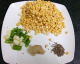 A picture of step 1 of Bhagat Muthia nu Shaak.