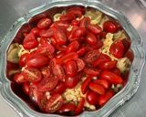 Une image de l'étape 6 de Salade de pâtes aux tomates cerises, poivrons rouges grillés et persil.