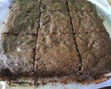 A picture of step 8 of Eggless Fudgy chocolate brownies.