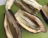 Foto del paso 2 de la receta: Berenjenas rellenas de brócoli, setas y un toque de anchoa