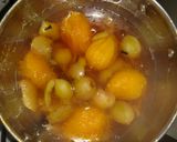 Foto del paso 1 de la receta: Dulce de mango y durazno 🍑🍃