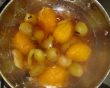 Foto del paso 1 de la receta: Dulce de mango y durazno 🍑🍃