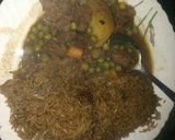 A picture of step 10 of Pilau with beef stew.