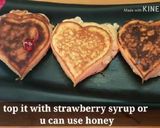 A picture of step 5 of Heart Shaped Eggless Fluffy Strawberry Pancakes.