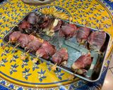 Une image de l'étape 7 de Ballotins de figues au miel, chèvre et jambon cru.