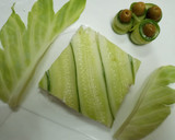 A picture of step 5 of Cucumber slices.