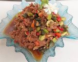 Foto langkah ke 5 dari resep Tumis Daging Pete Pedas.