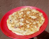 A picture of step 7 of Tortilla egg wrap.
