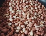 A picture of step 1 of Farali peanut barfi - vrat special.