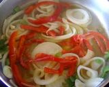 A picture of step 2 of Canarian Bacalao with Onions.