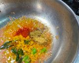 A picture of step 4 of Fenugreek Seeds and Papad Sabji - Healthy Jain Recipe.