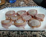 Foto del paso 7 de la receta Medallones de Solomillo de Cerdo con Bacon, Queso Emmental, reducción de Vino blanco y Aceitunas