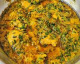 A picture of step 9 of Methi Chicken.
