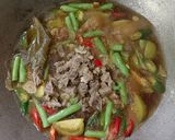Foto langkah ke 4 dari resep Asem Asem Daging Sapi Buncis.
