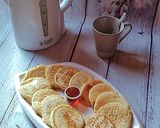 A picture of step 7 of Eggless mini pancake.