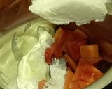 A picture of step 1 of Papaya Smoothie.