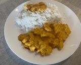 A picture of step 6 of Basmati Rice with Curry Chicken.