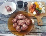 A picture of step 1 of Oxtail (or Veal Tail) in Pressure Cooker.