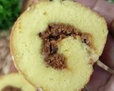 Foto langkah ke 15 dari resep Bolu Gulung Abon 2 Telur.