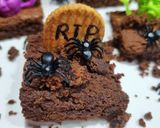 Foto del paso 4 de la receta: BROWNIE MONSTRUOSOS DE HALLOWEEN🎃❤️