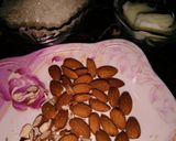 A picture of step 1 of Almond Chikki.
