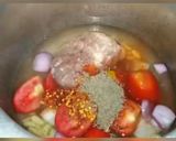 A picture of step 1 of Spicy qeema Shimla mirch.