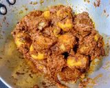A picture of step 4 of Egg Potato Masala Curry.
