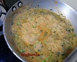 A picture of step 4 of Methi Matar Malai.