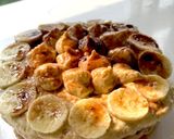 รูปขั้นตอนการทำที่ 9 ของ เค้กก้อนสอง แก้ไขจากก้อนแรก😆: Ovaltine Cake Banana Whipped Cream🍫🧁🍌