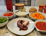 Foto del paso 1 de la receta: Pulpo guisado con patatas y calabaza