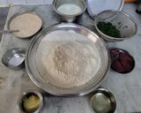 A picture of step 1 of Holi Special Natural Coloured Mini Buns.