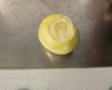 Une image de l'étape 6 de Courgettes et poivrons au lard et épices.