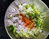 A picture of step 2 of Cabbage Thoran.