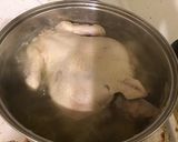 Hình bước làm 1 của món Gà hầm sâm (삼계탕)